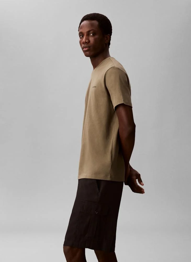 CALVIN KLEIN  Micro Logo Crew Neck T-Shirt for Men | Best Price UAE